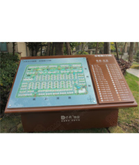 小區平面圖_斜面落地標識牌_鍍鋅板平面圖牌