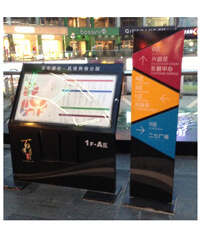 索引標識_索引牌_商場索引標識_斜面落地牌